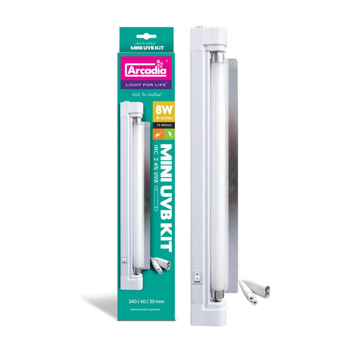 Arcadia Mini UVB Kit 2.4% UVB 8w